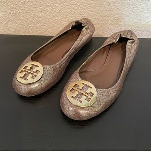 Tory Burch Reva Flat Metallic